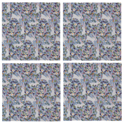  Bunny Meadows Printed Napkin Set/4