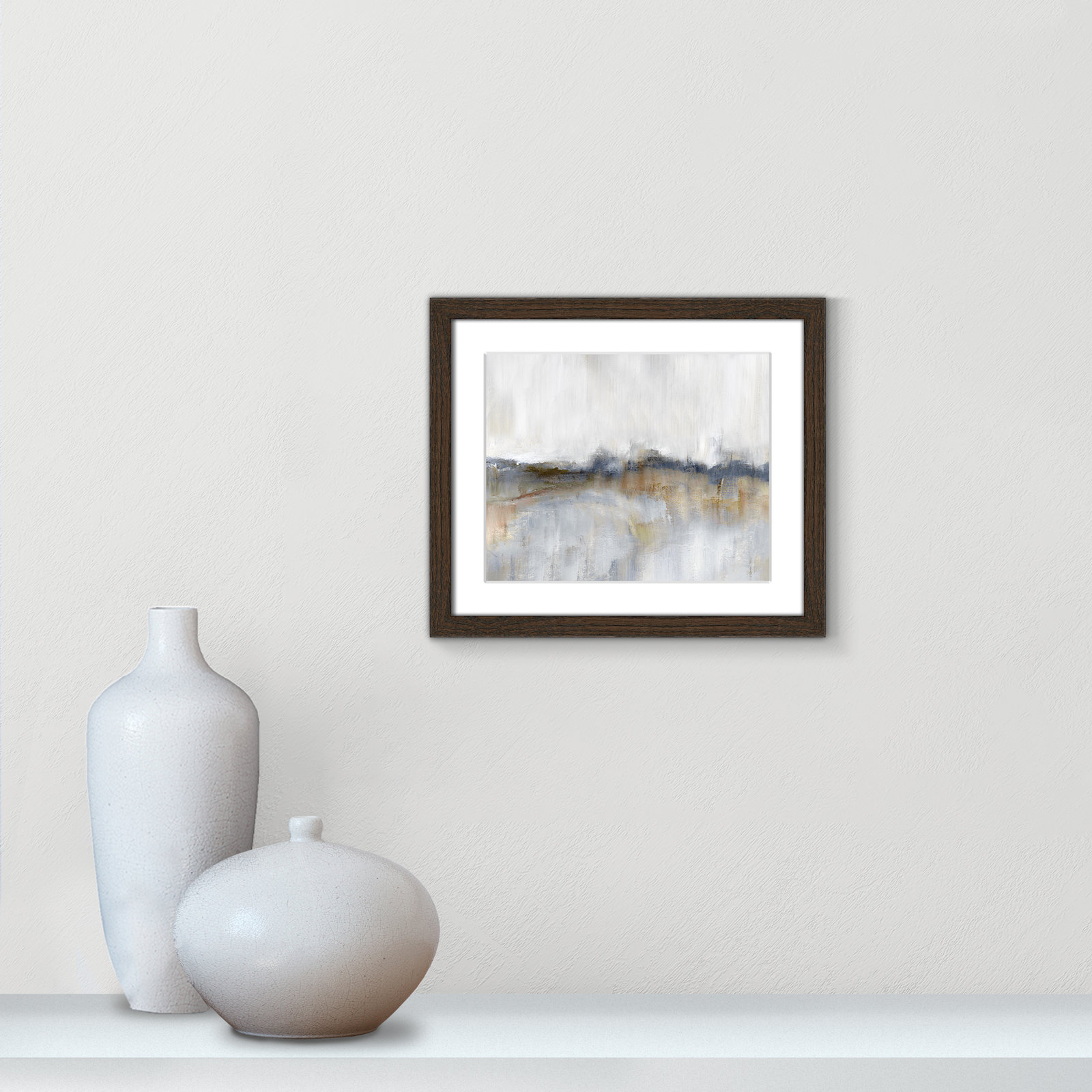 Autumnal Tide Print, 13" H x 15" W x 0.75" D, Walnut Framed