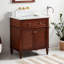 Elmdale 30" Freestanding Mahogany Single Basin Vanity Rectangular Undermount Sink-867957166-868065971-867957153