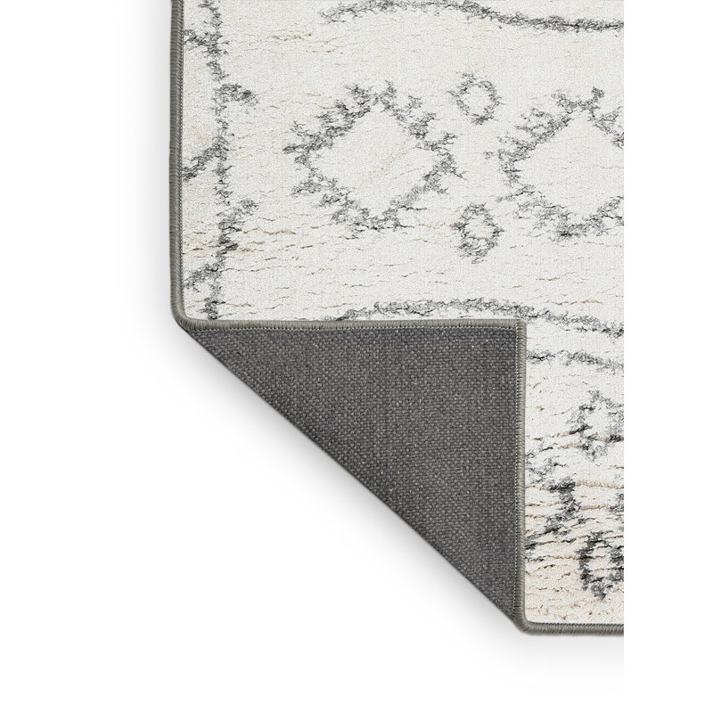 Tapis de zone ivoire/noir contemporain, Rectangle 8 pi x 12 pi