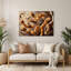 Dessert, croûte de porc, art mural en métal brun-663963349