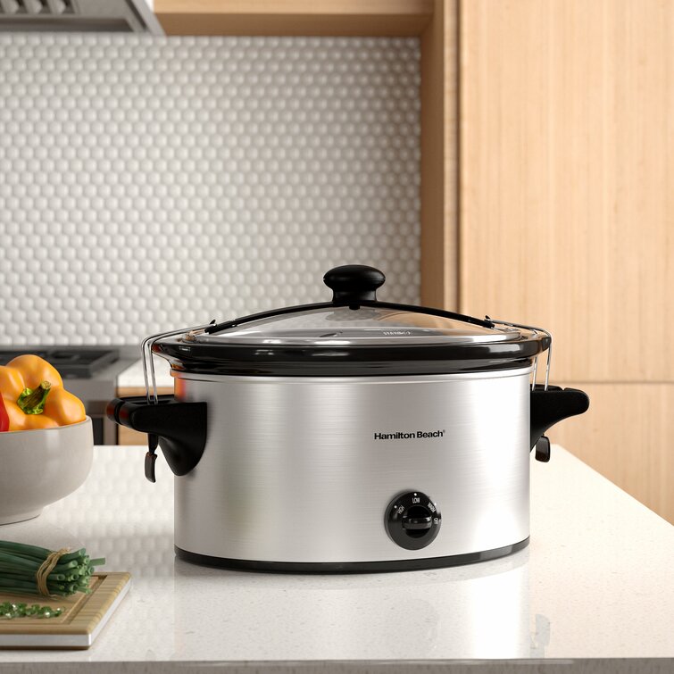 Hamilton Beach 33262 Stay Or Go Slow Cooker - 6 qt - Stainless Steel