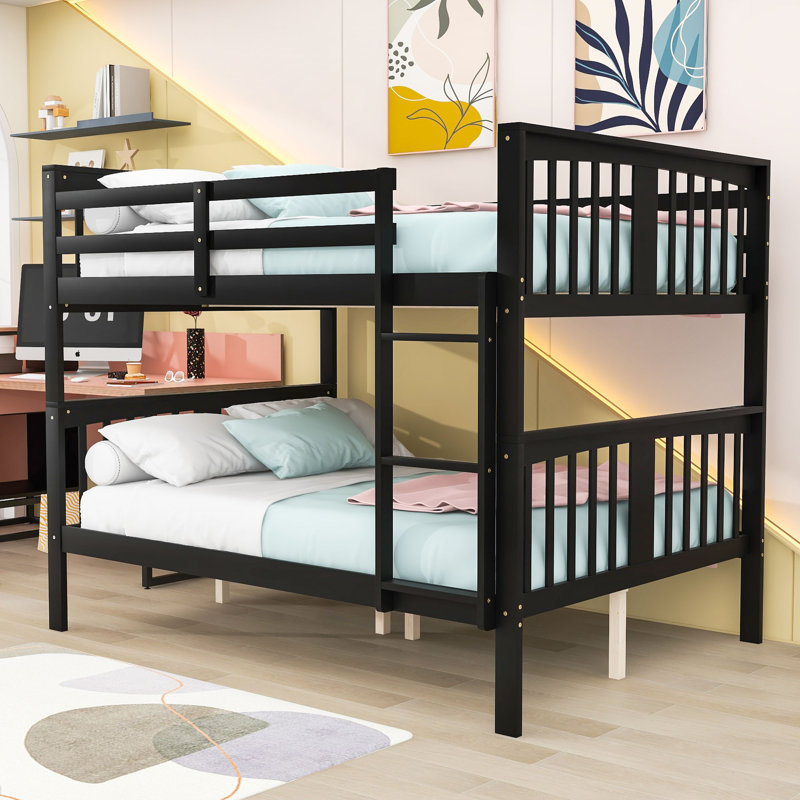 Didy Kids Full Over Full Bunk Bed, Espresso