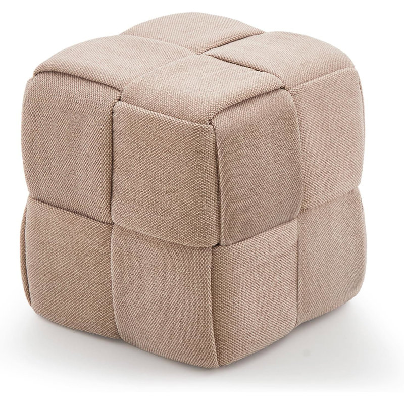 Upholstered Ottoman, Brown
