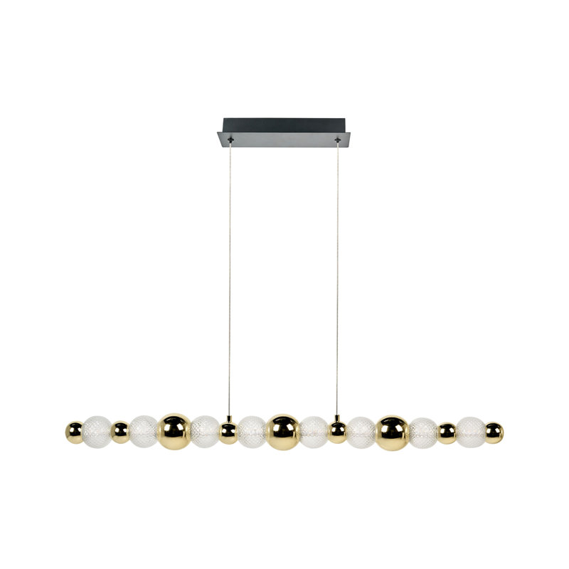 Annai LED Pendant Lamp Annai Glass Gold