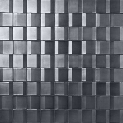 Ardor Edge 5.11 in. x 5.11 in. Metallic Porcelain 3D Wall Tile (4.12 Sq. Ft. / Case)
