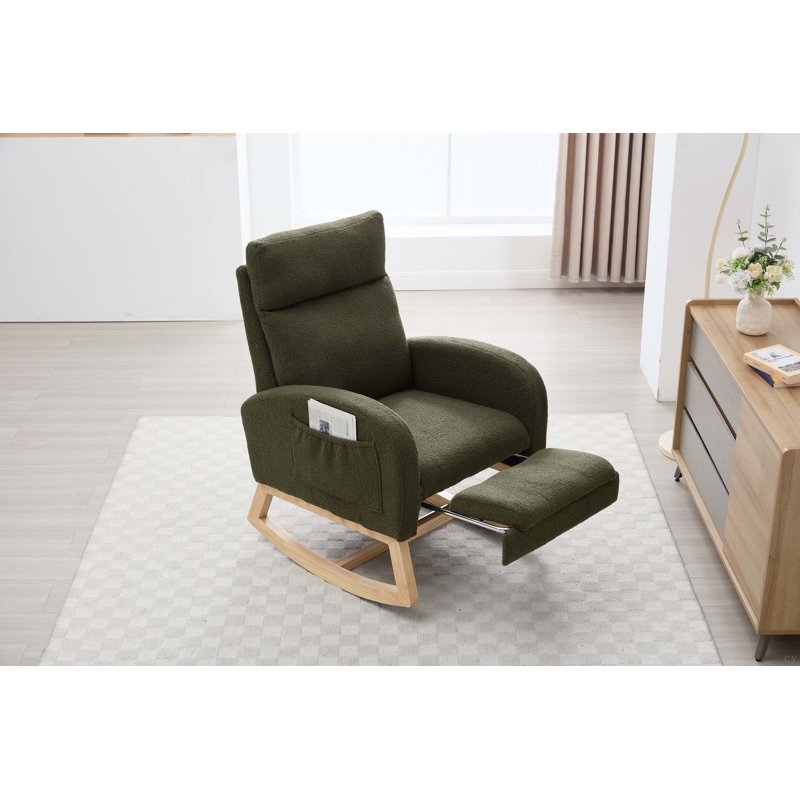 Chaise berçante Teddy, Vert