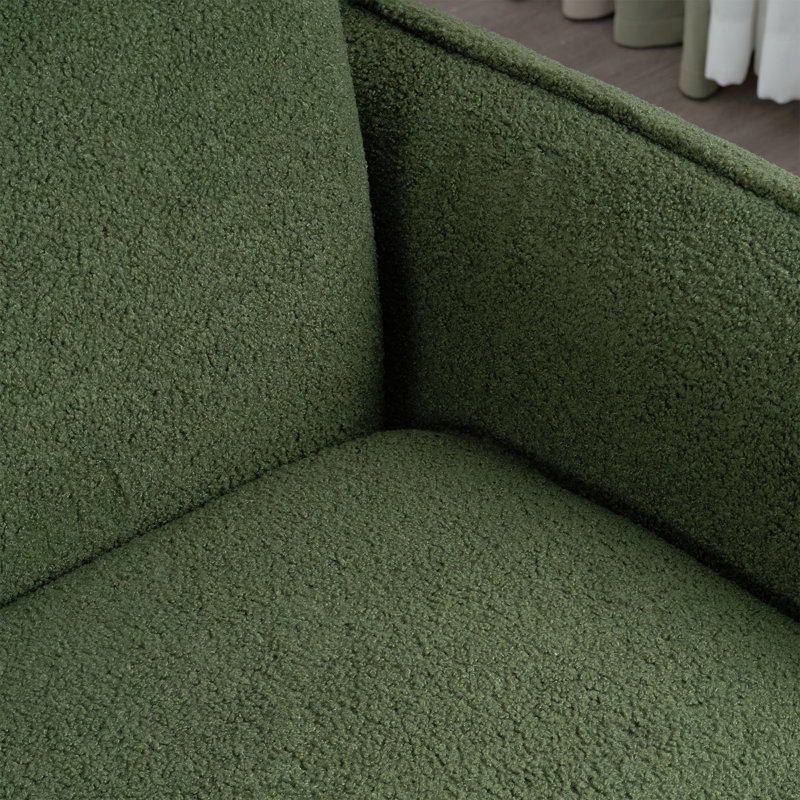 Causeuse rembourrée 96,8 po avec 4 coussins, Vert
