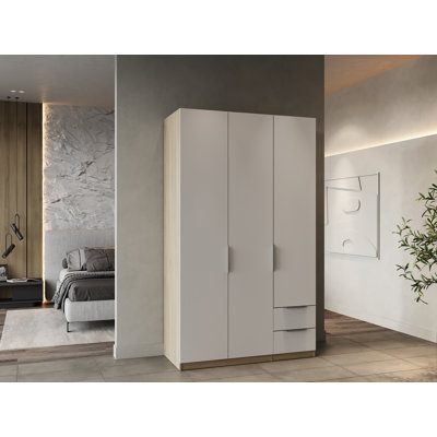 Nooran 3 Door Manufactured Wood Wardrobe