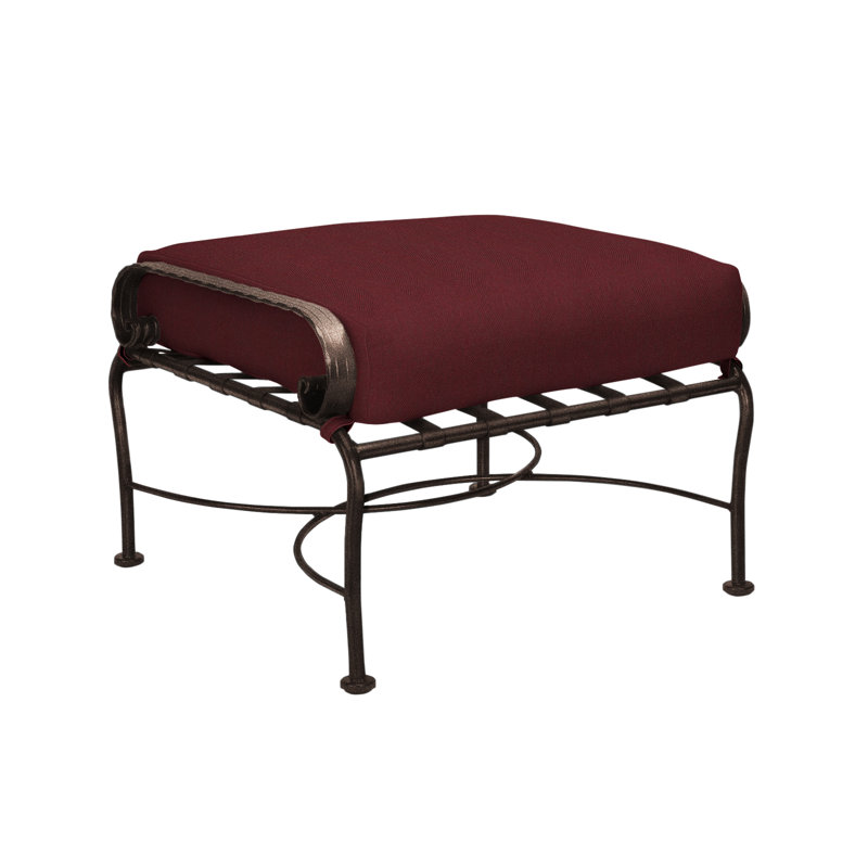 Classico-W Outdoor Ottoman, Copper Creek, Alcazar Redwood