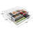 Sorbus 2-Drawer Cosmetic Acrylic Organizer, Stackable, Large in Clear