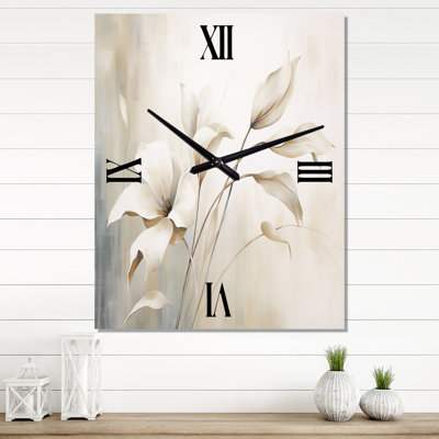Ilwad - Abstract Botanicals Wall Clock