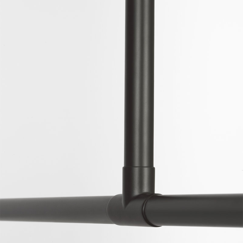 Amber Lewis Ponce 62" Linear Pendant, White, Modern Iron