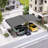 Free Standing Retractable Awning With Weighted Base