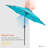 Acworth 90'' Lighted Tilt Market Umbrella-1671570136