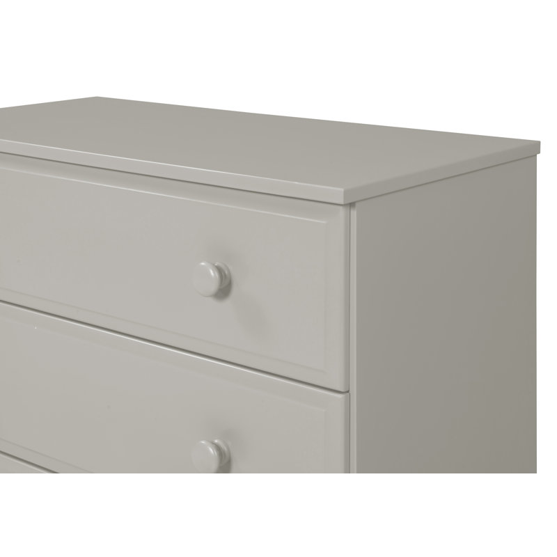 Commode 3 tiroirs Alayna, gris