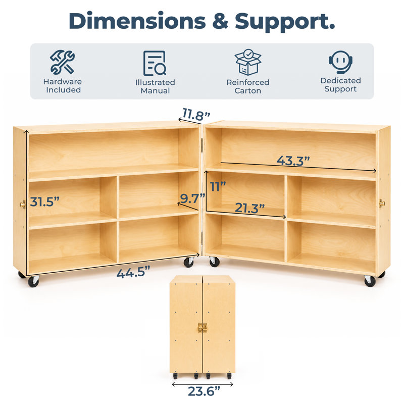 Armoire de rangement pliante à 3 niveaux Guidewill®, 3-Tier