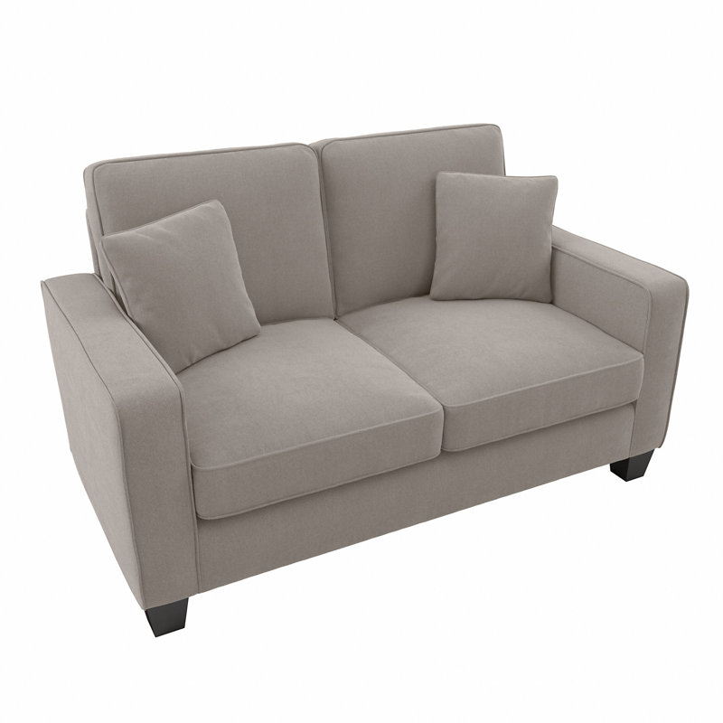 Causeuse Bushton StockW 61W beige à chevrons Bush Furniture