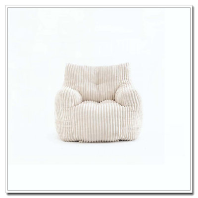 Fauteuil à billes en velours côtelé