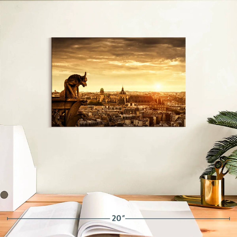 Sireci Gargoyle Over Paris, 8" H x 12" W