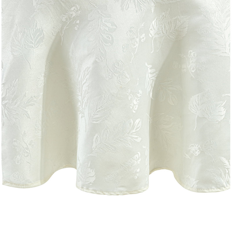 Nappe Rhone, Ivoire ivoire, 84 po x 60 po ovale