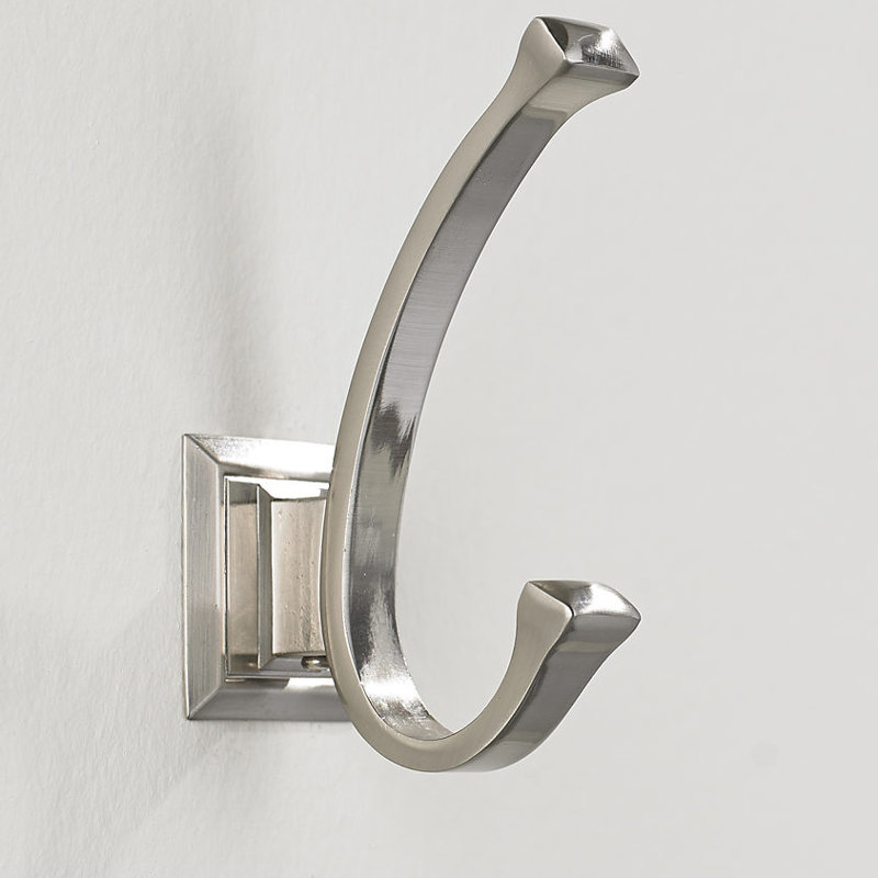 Transitional Wall Hook, Brushed Nickel