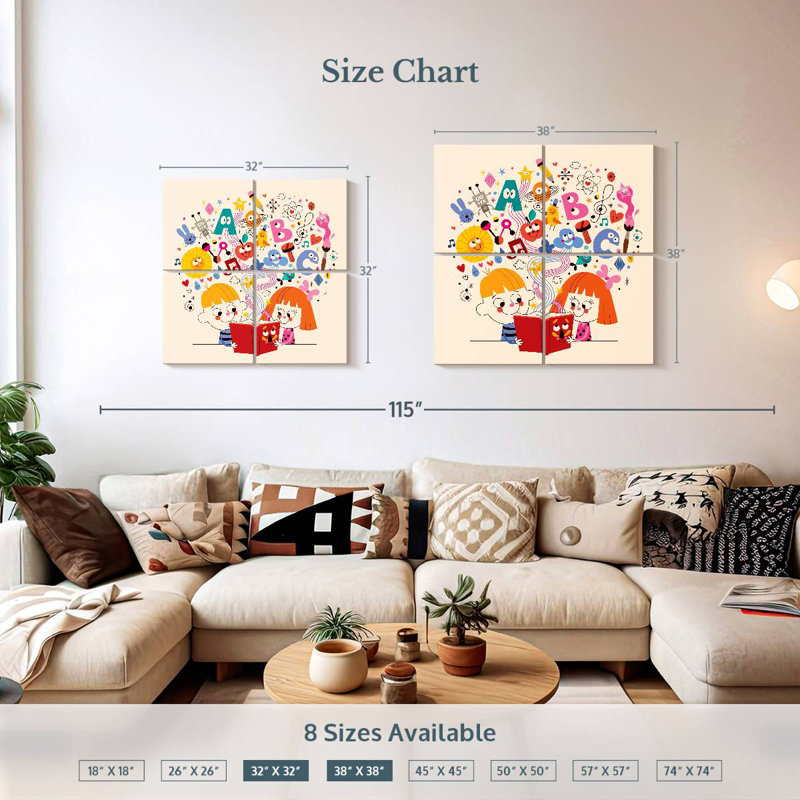 Ashelle Creative Reading, 38" H x 38" W