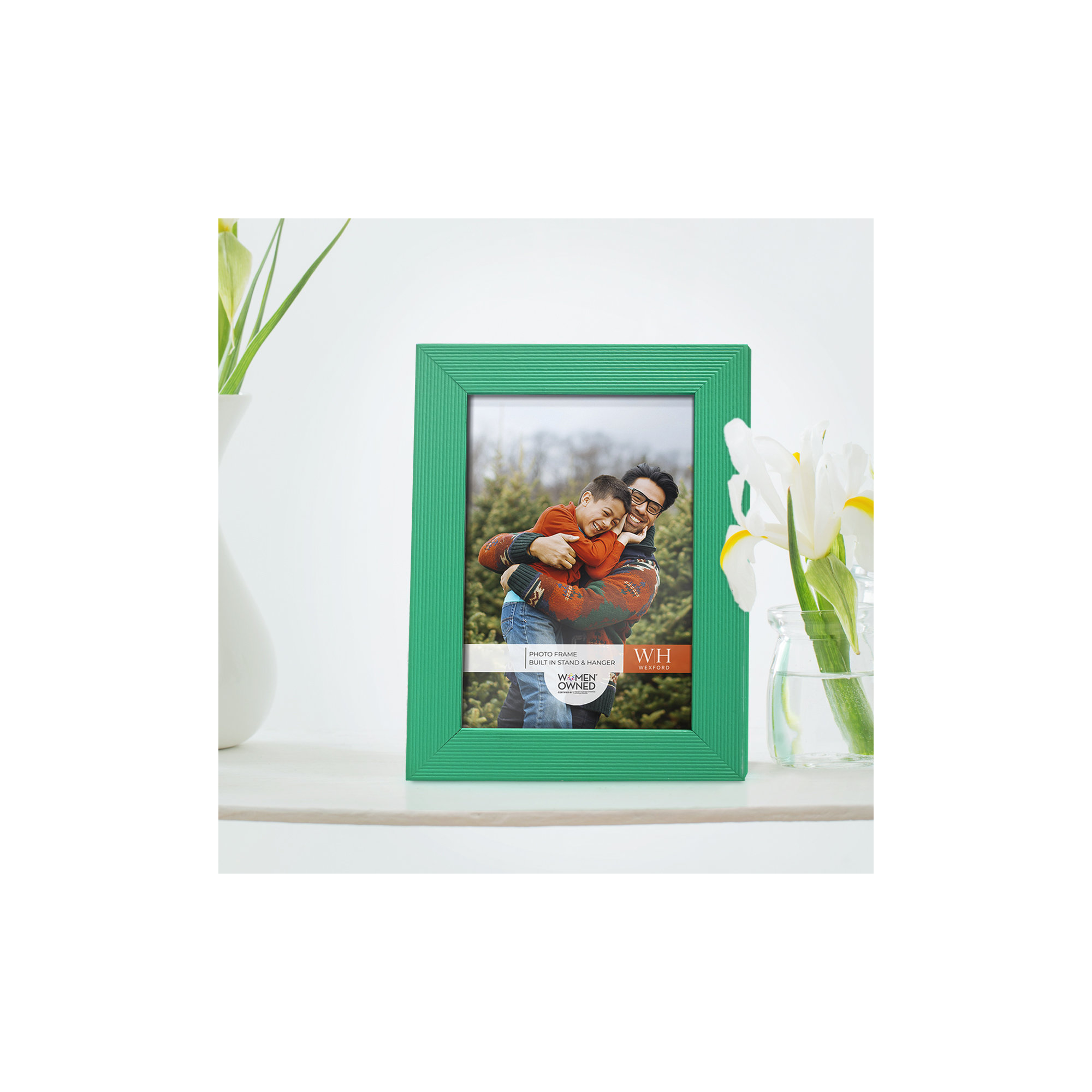 Apolline Wood Picture Frame, 3" x 5", Emerald Green