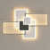 Arthar Dimmable Acrylic LED Semi Flush Mount with Remote Control