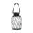 Clear/Black Glass Table Vase-1809072382