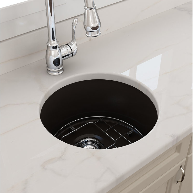 18.5'' L Kitchen Sink, Glossy White