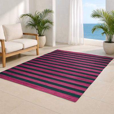 Tapis intérieur / extérieur bleu HorizontalStripes