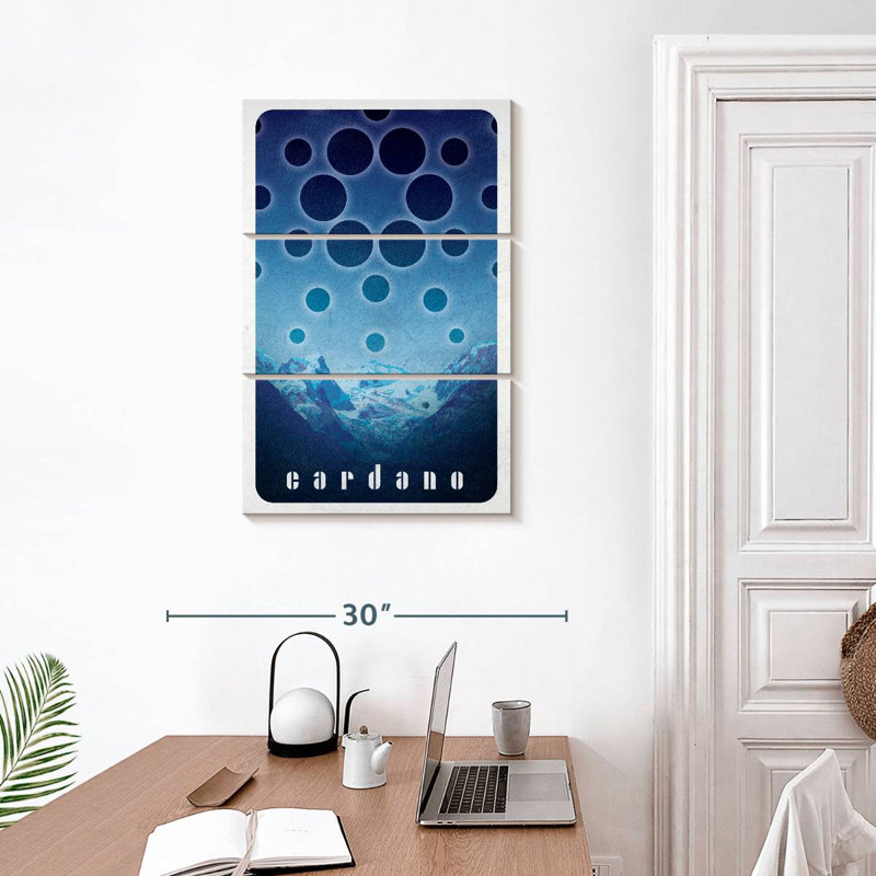 Tergel Cryptocurrency Cardano Logo IV, 32" H x 20" W