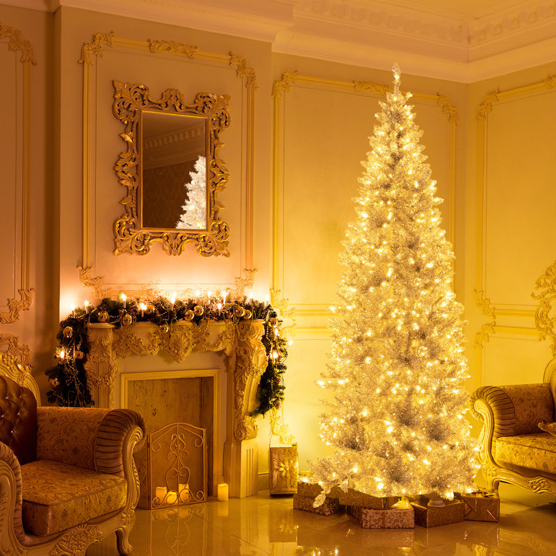 Arbre de Noël illuminé pin artificiel, 7 pi