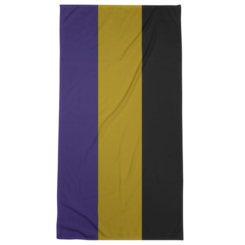Bath Towel, Gold/Black