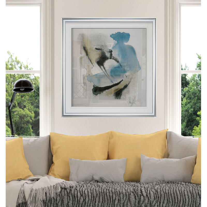 'Artesian Spring I' Print, 37" H x 37" W x 1.5" D, Silver Framed