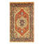 Barriner Hand Knotted Area Rug in Rust