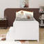 Lit mezzanine bas avec lumières DEL, lit mezzanine simple en bois avec tête de lit et tiroirs de rangement-2115031280