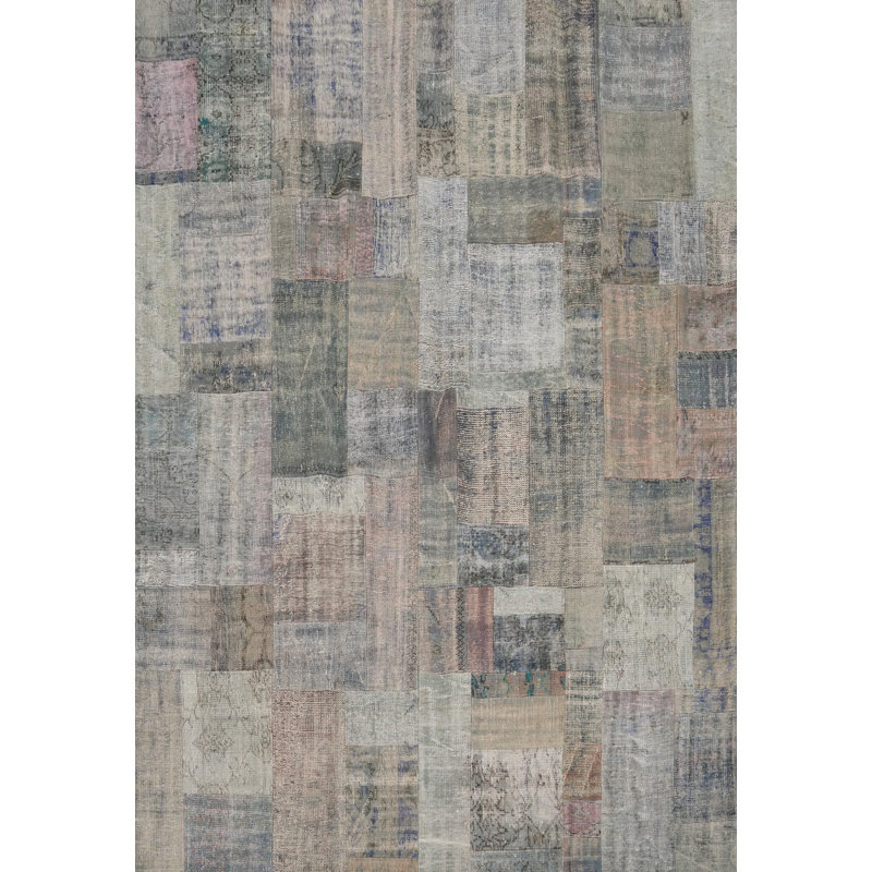 Tapis patchwork patiné 8 x 10