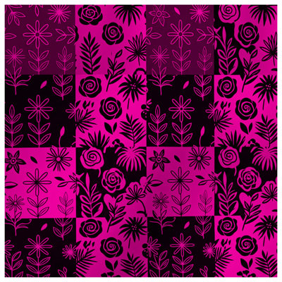 Pink Floral Patchwork Blankets
