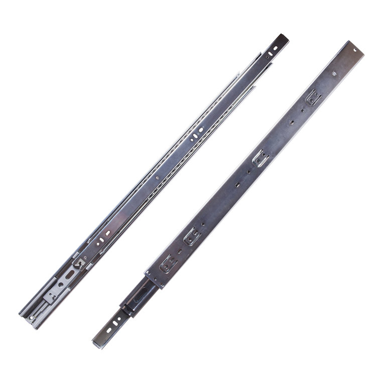 Drawer Slide Side Mount Soft Close Full Extension Cadmium Finish