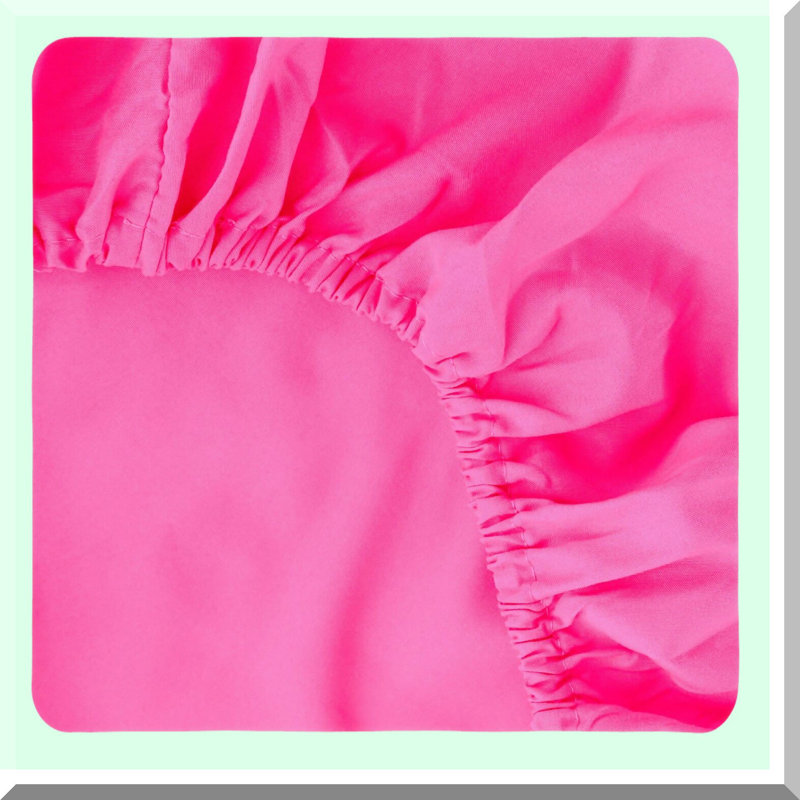 Luxury Comfort Deep Pocket Fitted Sheet - Hotel Quality Bedding, Wrinkle and Fade Resistant, Full, Hot Pink - 1 Piece