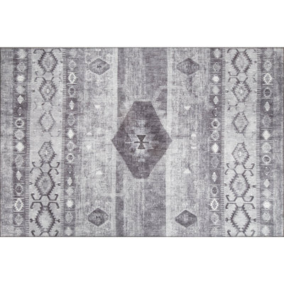 Tapis de couloir doux et durable, 100% polyester, 29,5 po x 59,1 po | Densité de 1850 g / m², hauteur des poils de 0,16 pouce | Polyester recyclé, lavable à la machine à 30 ° C | Idéal pour les vestibules et les espaces de vie