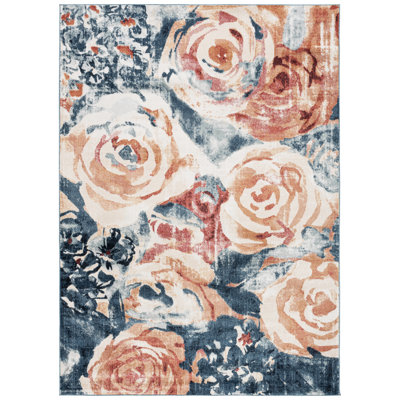 Tapis intérieur/extérieur à motif floral Utopia 819