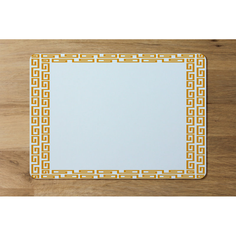 Garo Wood, Polyester Geometric Rectangle Placemat