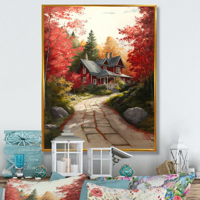 «Emerie Fall Foliage To The Cottage II», reproduction
