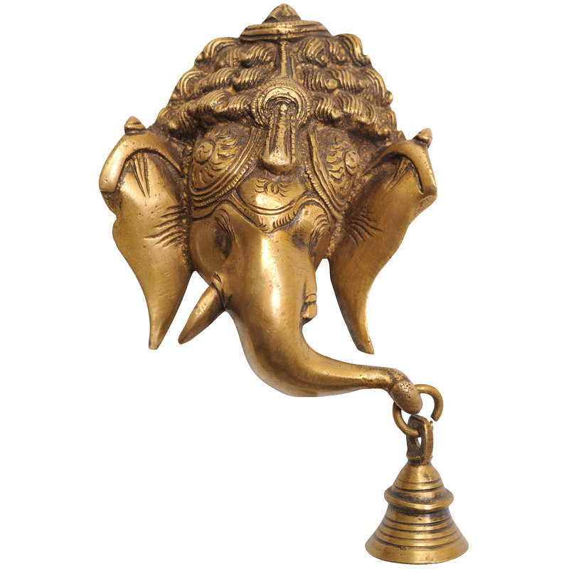 Masque mural avec cloche Lord Ganesha