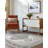 Rectangle Clotilde Oriental Machine Woven Polyester Area Rug in White/Gray/Black-773220721