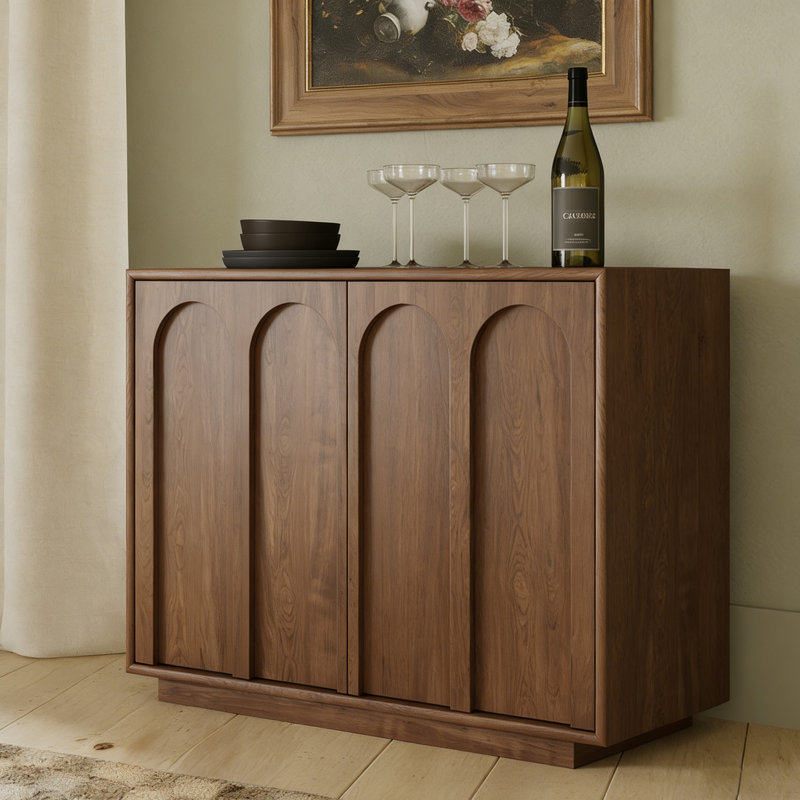 American Simple Style Accent Cabinet, Brown