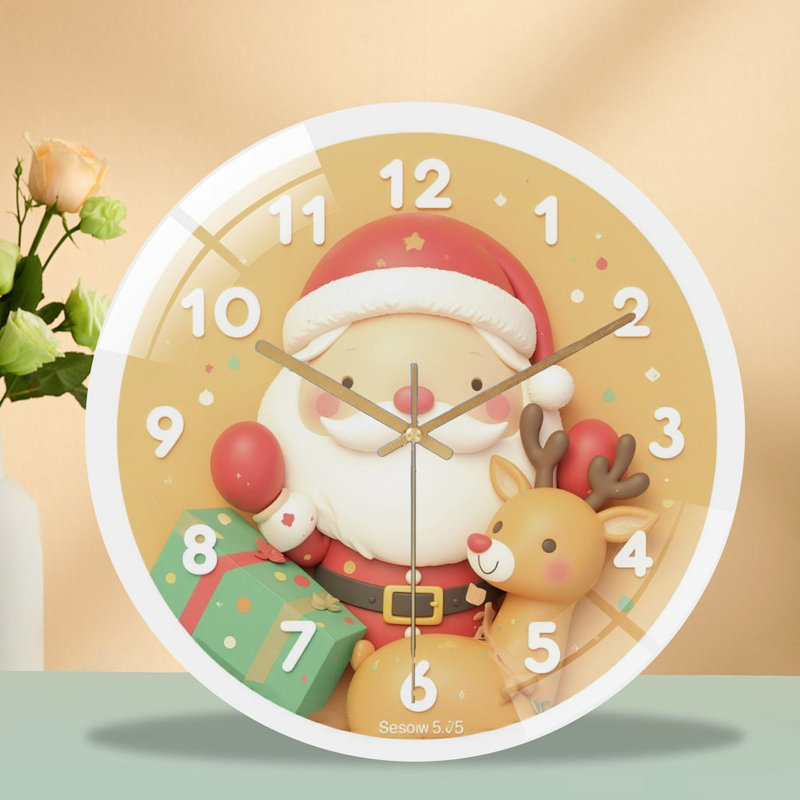 Horloge murale de Noël 12 po